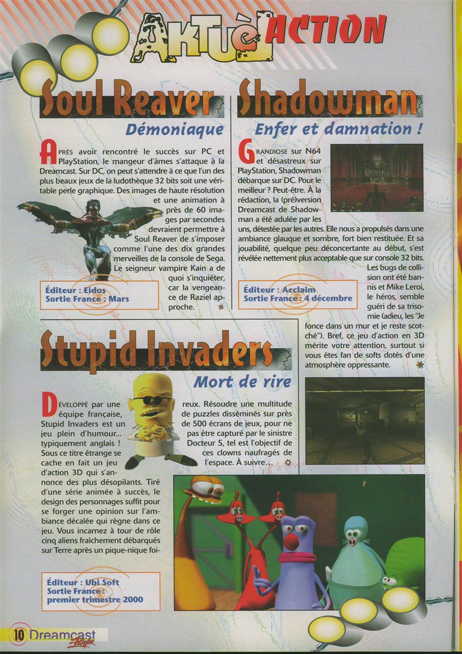 Soul Reaver/Shadowman/Stupid Invaders (Dreamcast Player #1)